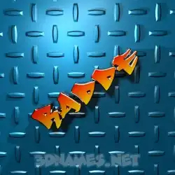 radde in Grid Style style - 3D name wallpaper