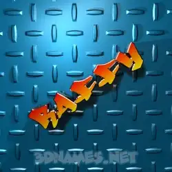 raffy in Grid Style style - 3D name wallpaper