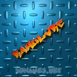 rahulvrc in Grid Style style - 3D name wallpaper