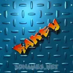 rakey in Grid Style style - 3D name wallpaper
