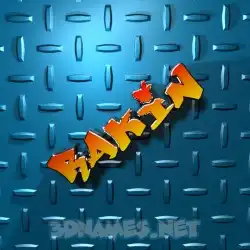 rakin in Grid Style style - 3D name wallpaper