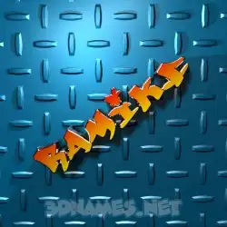 ramikf in Grid Style style - 3D name wallpaper