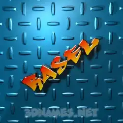 rasel in Grid Style style - 3D name wallpaper