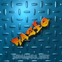 raziq in Grid Style style - 3D name wallpaper