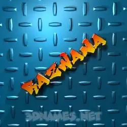 razwana in Grid Style style - 3D name wallpaper