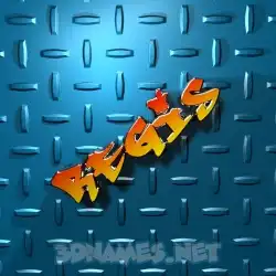 regis in Grid Style style - 3D name wallpaper