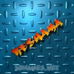 reshama in Grid Style style - 3D name wallpaper