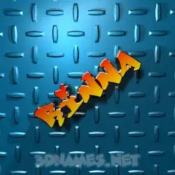rinna in Grid Style style - 3D name wallpaper