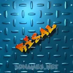 risal in Grid Style style - 3D name wallpaper