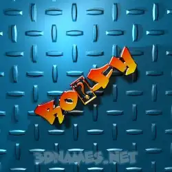 ro0fy in Grid Style style - 3D name wallpaper