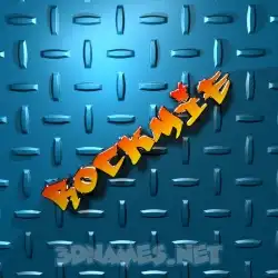 rockmie in Grid Style style - 3D name wallpaper