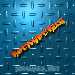 rockydcruz in Grid Style style - 3D name wallpaper