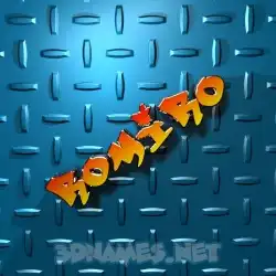 romiro in Grid Style style - 3D name wallpaper