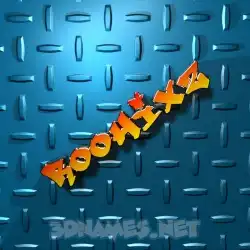 roohixz in Grid Style style - 3D name wallpaper