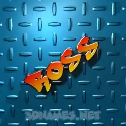 ross in Grid Style style - 3D name wallpaper