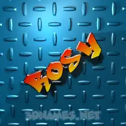 rosy in Grid Style style - 3D name wallpaper