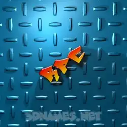 rpc in Grid Style style - 3D name wallpaper