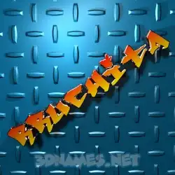 rruchita in Grid Style style - 3D name wallpaper