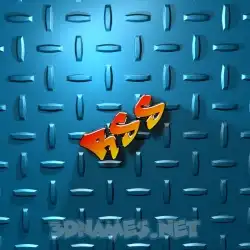 rss in Grid Style style - 3D name wallpaper