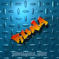 runa in Grid Style style - 3D name wallpaper