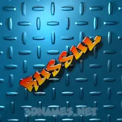 russul in Grid Style style - 3D name wallpaper