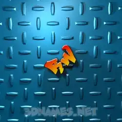rw in Grid Style style - 3D name wallpaper