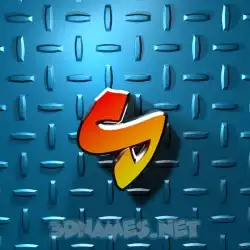 s in Grid Style style - 3D name wallpaper