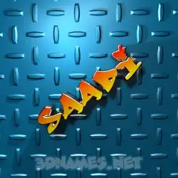 saadi in Grid Style style - 3D name wallpaper