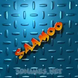 saamoo in Grid Style style - 3D name wallpaper
