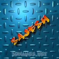sajesh in Grid Style style - 3D name wallpaper