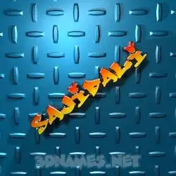 sajidali in Grid Style style - 3D name wallpaper