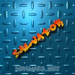 salvator in Grid Style style - 3D name wallpaper