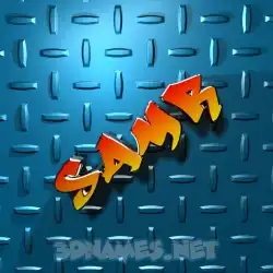 samr in Grid Style style - 3D name wallpaper