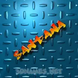 santana in Grid Style style - 3D name wallpaper