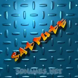 satpute in Grid Style style - 3D name wallpaper