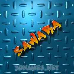 sawara in Grid Style style - 3D name wallpaper