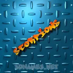 scorpions in Grid Style style - 3D name wallpaper