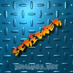 scribner in Grid Style style - 3D name wallpaper