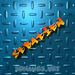 sebatien in Grid Style style - 3D name wallpaper