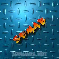semab in Grid Style style - 3D name wallpaper