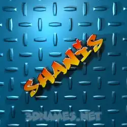 shanis in Grid Style style - 3D name wallpaper
