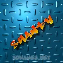shanty in Grid Style style - 3D name wallpaper
