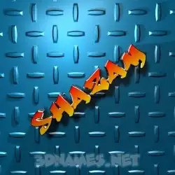 shazam in Grid Style style - 3D name wallpaper