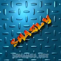 shazly in Grid Style style - 3D name wallpaper