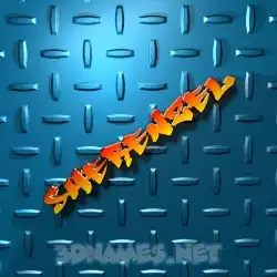 sherenzel in Grid Style style - 3D name wallpaper