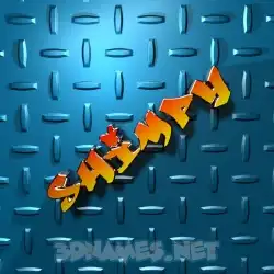 shimpy in Grid Style style - 3D name wallpaper
