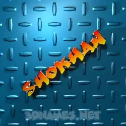 shokhan in Grid Style style - 3D name wallpaper