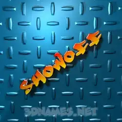 showoff in Grid Style style - 3D name wallpaper