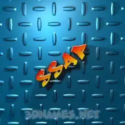 ssap in Grid Style style - 3D name wallpaper