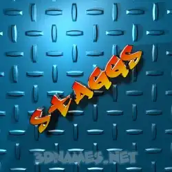 staggs in Grid Style style - 3D name wallpaper